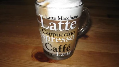 Café latte, pravé domácí Latté