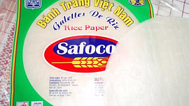 Houbové závitky z rýžového papíru