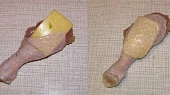 Kuřecí špalíčky v listovém těstě  "Mumie", krok 3