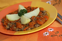 Mleté maso v mrkvi