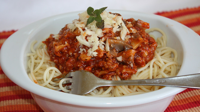 Omáčka na špagety, Omáčka na špagety