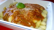 Paprikovo-rajčatová omáčka se sójovými kostkami
