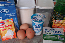 Peřinkový koláč - potřebné suroviny