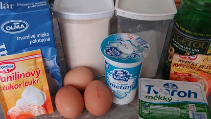 Peřinkový koláč, Peřinkový koláč - potřebné suroviny