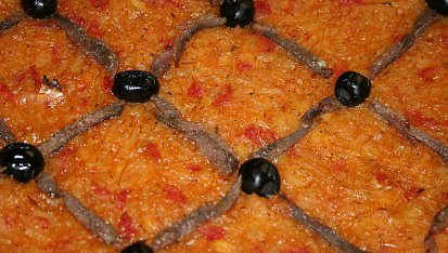 Provensálský cibulový koláč Pissaladiere