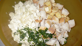 "Špekové" knedlíky s tofu