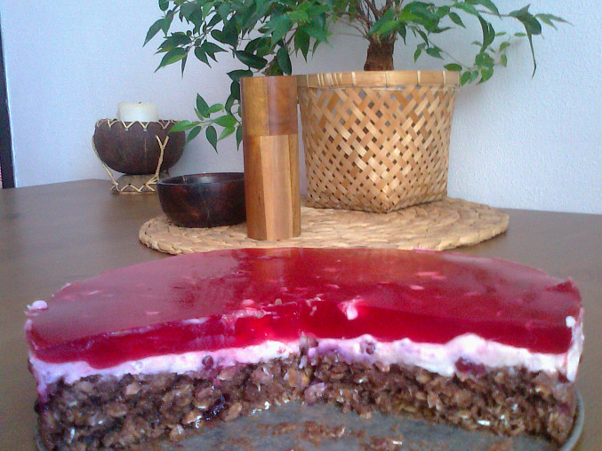 Vločkovo-brusinkový dort, Mňamka