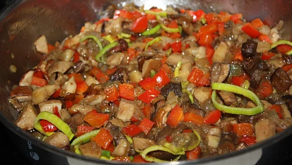 Zapečené houbové rizoto, Zapečené houbové rizoto