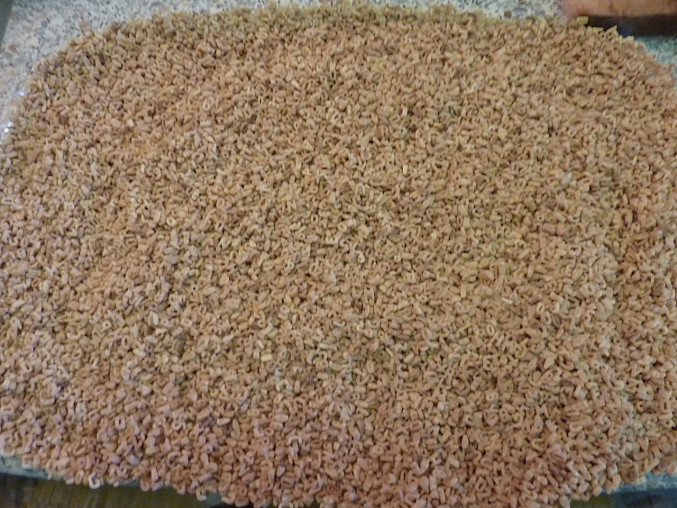 Zapečené těstovinové kuřecí "rizoto", opražené těstoviny