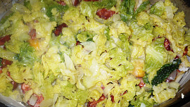 Zapekaná kapusta s uzeninou