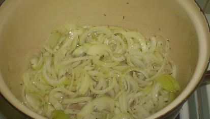 Cibulačka s kuřecím masem