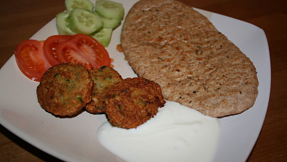 Falafel v pitta chlebu