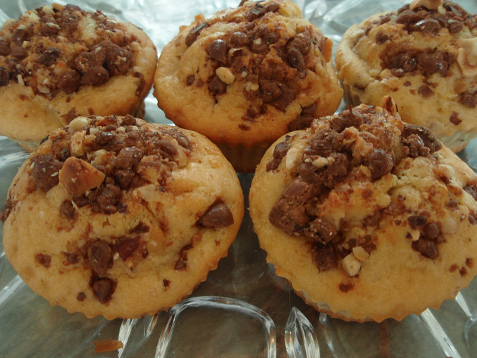 Jablečné muffiny s ořechy, Jablečné muffiny s ořechy 