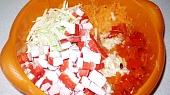 Jablkovo "krabový" coleslaw
