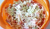 Jablkovo "krabový" coleslaw