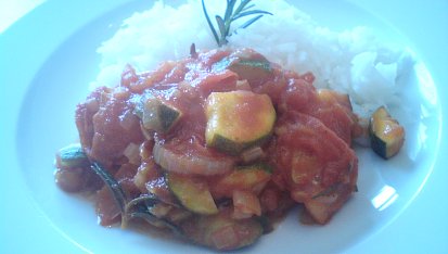 Jednoduché ratatouille, ratatouille s jasmínovou rýží