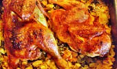 Kadlíkovo kuřátko (podobně dělané kuře, upečené na zelenině)