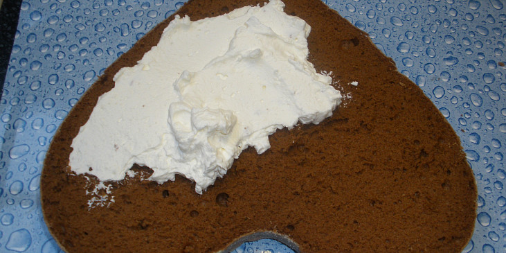 Kakaový olejový korpus na dort (uvnitř, krásně nadýchaný)