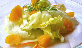 Ledový salát s fenyklem a pomerančem