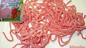 Palačinkové měšce, Na svazování měšců - jahodové "špagety"