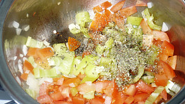 Placky plněné zeleninovou směsí