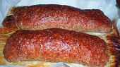Roláda z mletého masa se slaninkou (pečené na pečícím papíru)