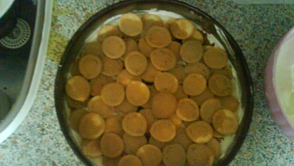 Rumové Tiramisu, Piškoty politý  kávou
