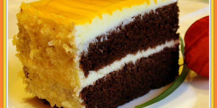 Tříbarevný koláč (Koláč jako dort)