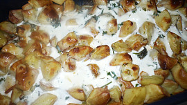 Zapékané tvarohové brambory