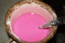 puding udělaný v trošce vodě