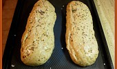 Dobré chlebové "večky" II., před pečením potřít bílkem a posypat kmínem a shrubozr.solí