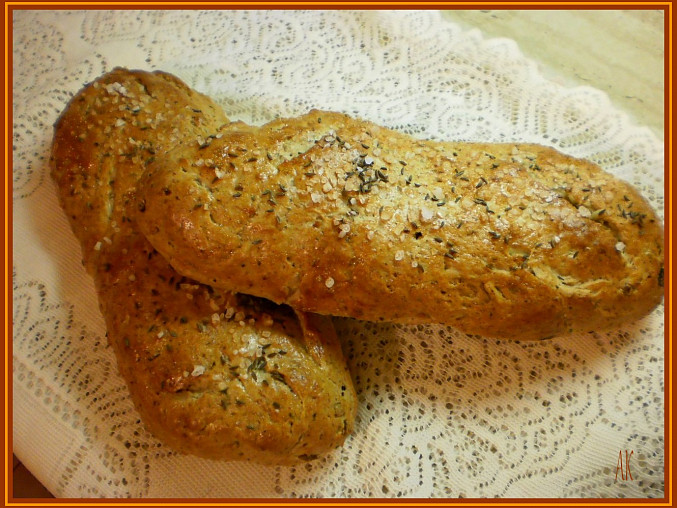 Dobré chlebové "večky" II., po 15i minutách pečení vytáhnout z trouby