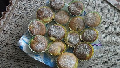 Dvojbarevné muffiny, muffiny