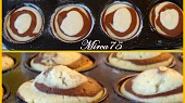 Dvoubarevné muffiny s podmáslím, Před a po upečení