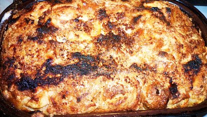 Jablková žemlovka trochu jinak, upečeno...