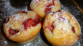Jahodové muffins