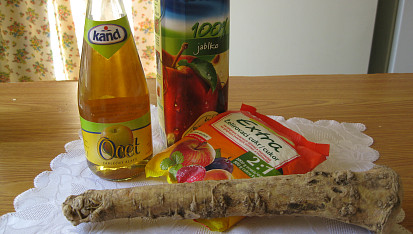 Křenové želé, ingredience