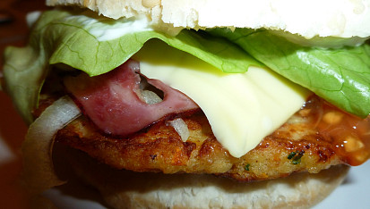 Kuřecí hamburgery, Kuřecí hamburger