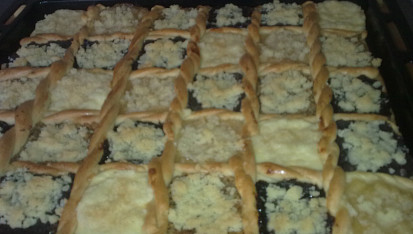 Kynutý koláč - mřížka