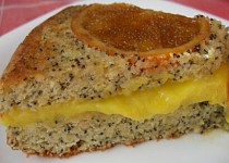 Mandlovo makový koláč s pomeranči