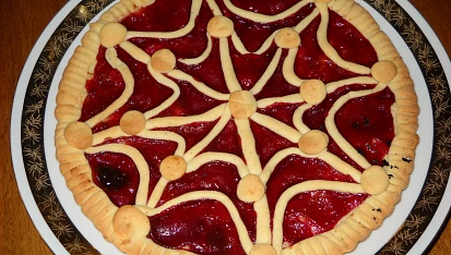 Mřížkový koláč na celý plech, Můžeme zdobit různě