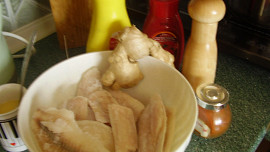 Pangasius  v marinádě se zázvorem