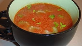 Rajská polévka s řapíkatým celerem a kukuřicí