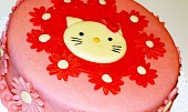 Růžový dort Hallo Kitty