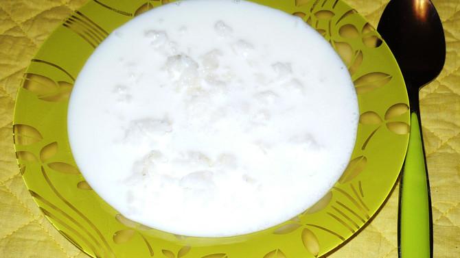 Rýžová "polévka" s mlékem