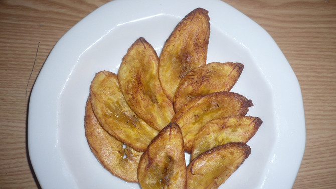 Smažený plantain (banány)