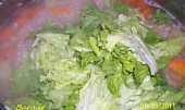 Spaldova polevka se zeleninou (Kdyz je vse temer uvarene, pridame salat)