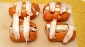 Špekáčky s Nivou a slaninou