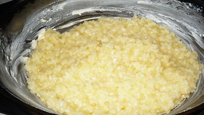 Zapečený rýžový moučník