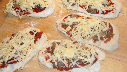 "Zapiekanky" - skvělá žampionová pizza svačinka
